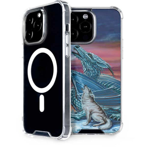 Dragon and the Wolf by Ed Beard Jr iPhone Cases